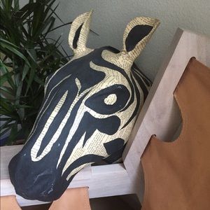 Zebra head from Anthropologie